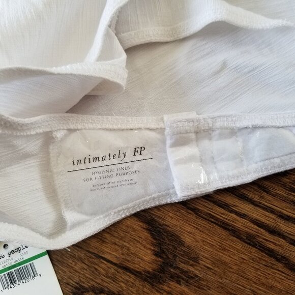 NWT Free People Intimately White Larissa Bodysuit Size Large - Picture 7 of 8